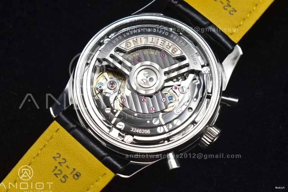Navitimer 436 WaterResistant Version Best BLS SS Chrono L-Orange 1:1 43mm LE A Blk 0801